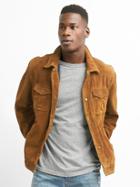 Gap Men Suede Shirt Jacket - Classic Camel