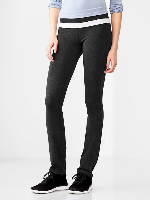 Gap Women Gapfit Slim Straight Cotton Pants - Glass Of Water