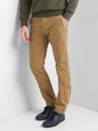 Gap Men Vintage Wash Skinny Fit Khakis Stretch - Palomino Brown