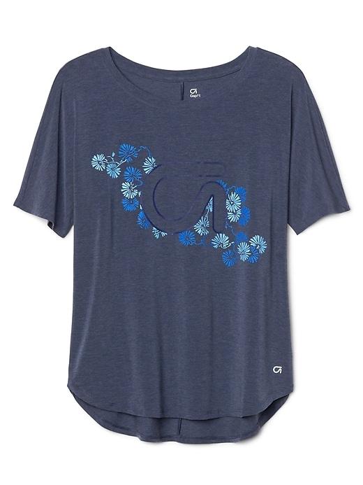 Gap Women Breathe Logo Tee - True Indigo