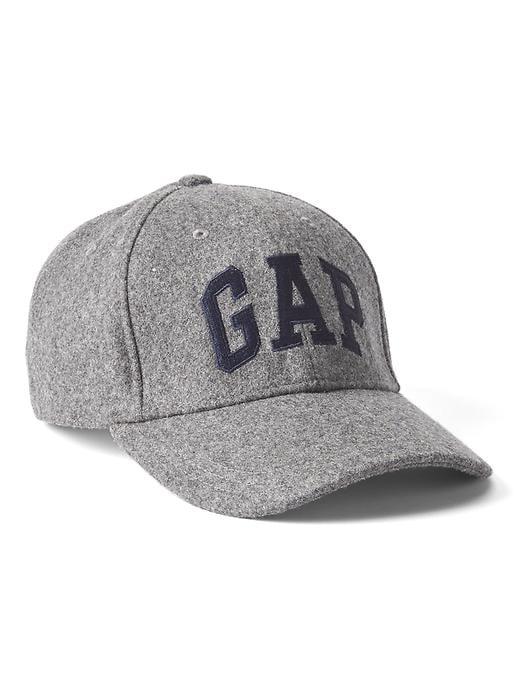 Gap Men Wool Logo Baseball Hat - Grey