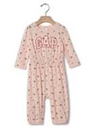 Gap Logo Floral One Piece - Pink Cameo