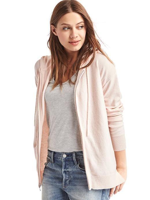 Gap Soft Zip Hooded Sweater - Pink