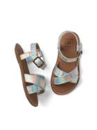 Gap Shine Crisscross Sandals - Silver