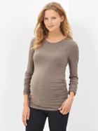 Gap Pure Body Long Sleeve T - Brown Heather