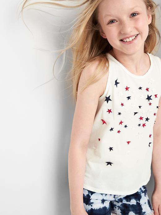 Gap Americana Tulip Back Tank - New Off White