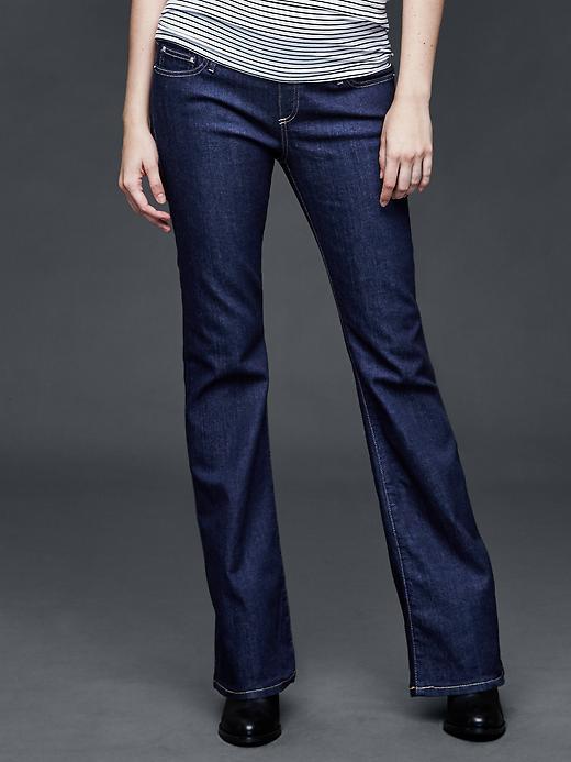 Gap 1969 Demi Panel Long And Lean Jeans - Dark Wash