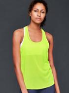 Gap Women Lightweight Mesh Tank - Active Yellow