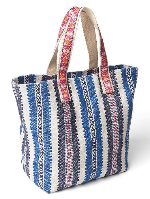 Gap Women Print Large Tote - Moore Blue
