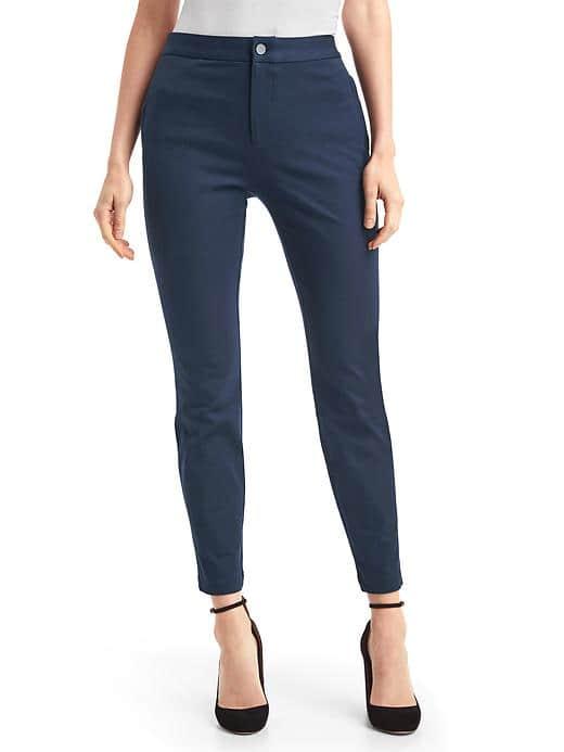 Gap Women Bi Stretch Skinny High Rise Ankle Pants - True Indigo