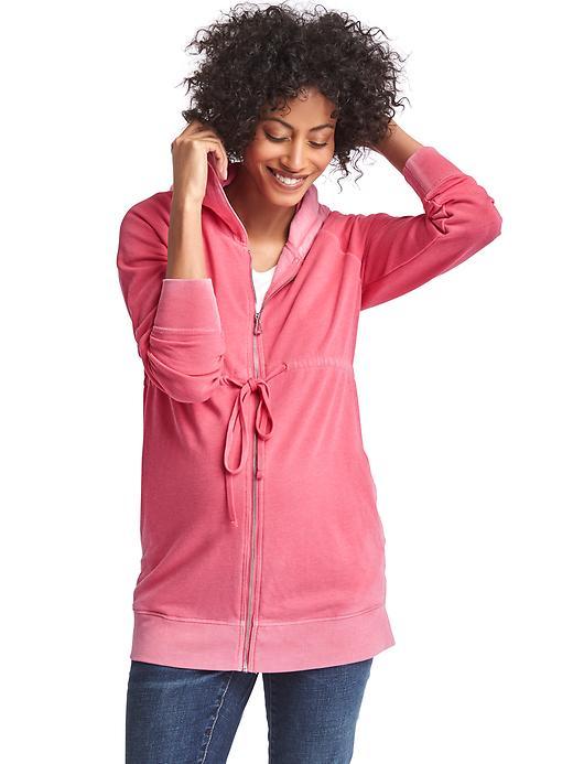 Gap Women Essential Zip Hoodie - Sugar Coral