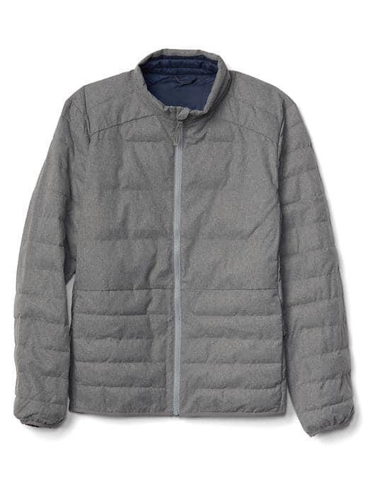 Gap Men Coldcontrol Max Herringbone Puffer - Herringbone
