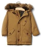 Gap Fur Trim Snorkel Jacket - Acorn