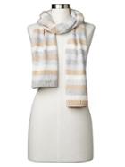 Gap Women Merino Wool Blend Stripe Scarf - Grey Stripe