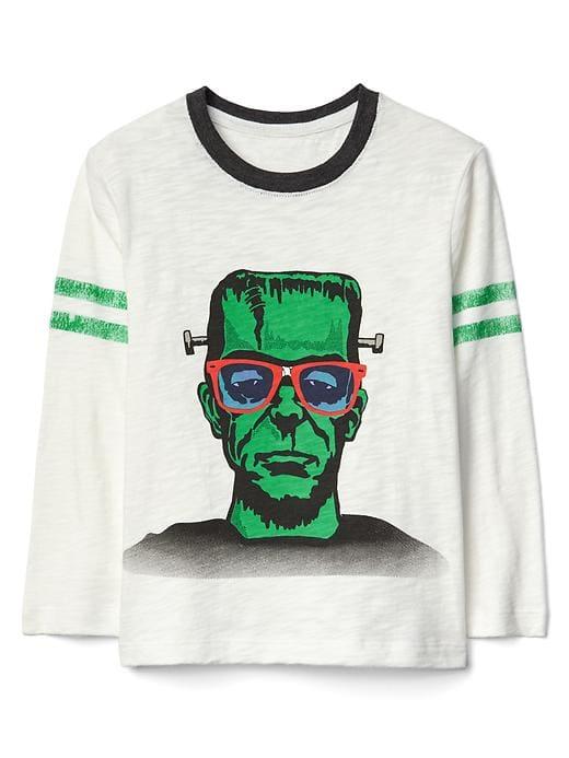 Gap Halloween Glow In The Dark Slub Tee - New Off White