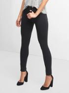 Gap Women Mid Rise Ultra Sleek Jeggings - Solid Black