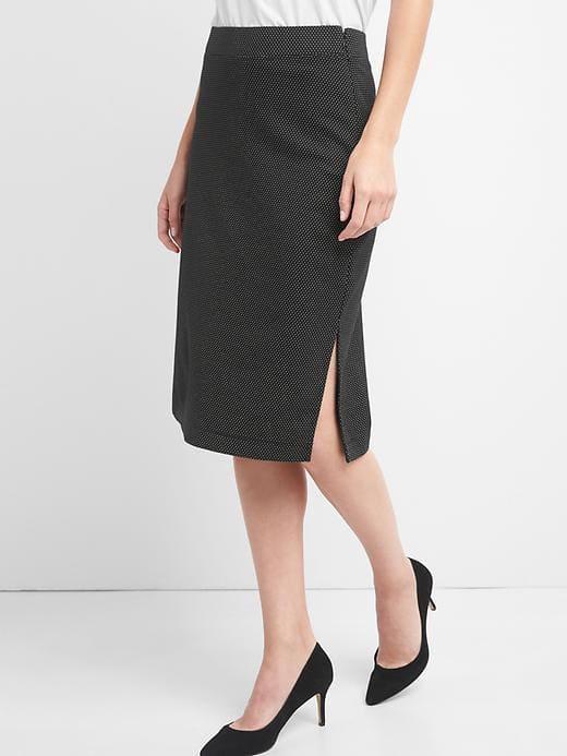 Gap Women Ponte Pencil Skirt - Pin Dot