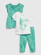 Toddler 100% Organic Cotton Mix And Match 3-piece Outfit Set