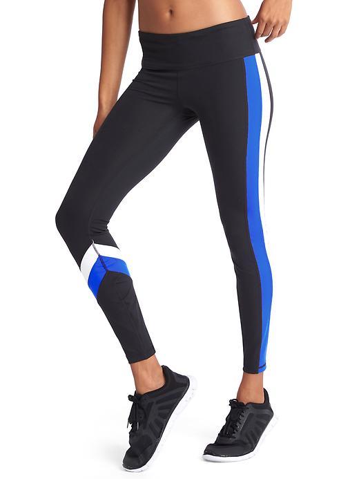 Gap Women Gapfit Blackout Technology Gfast Colorblock Leggings - True Black