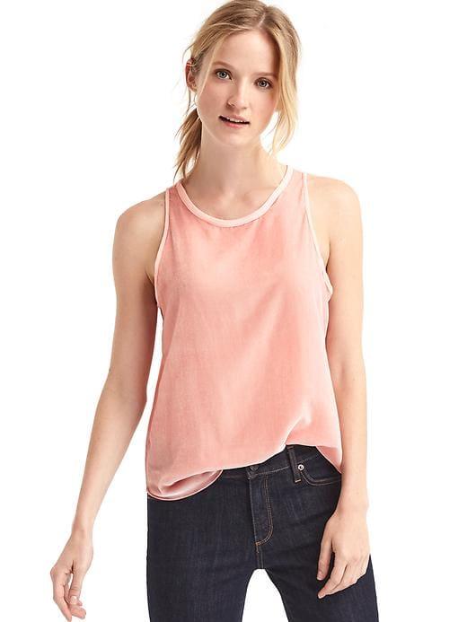 Gap Women Velvet Racerback Tank - Icy Pink