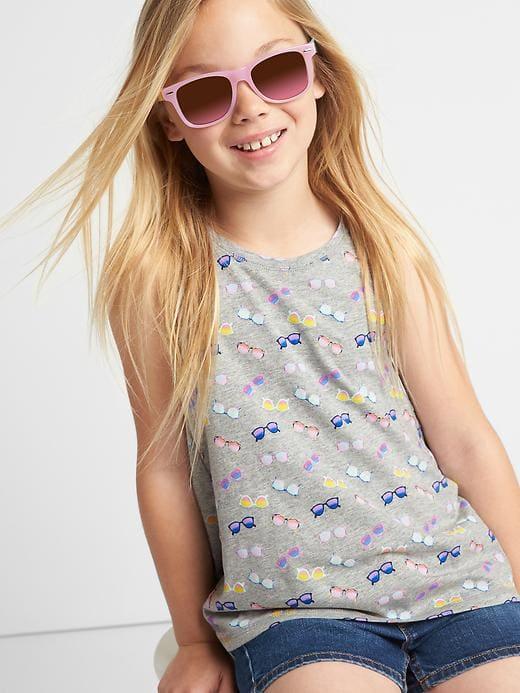 Gap Print Keyhole Tank - Multi