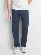 Gap Men Twill Athletic Fit Pants Stretch - Navy