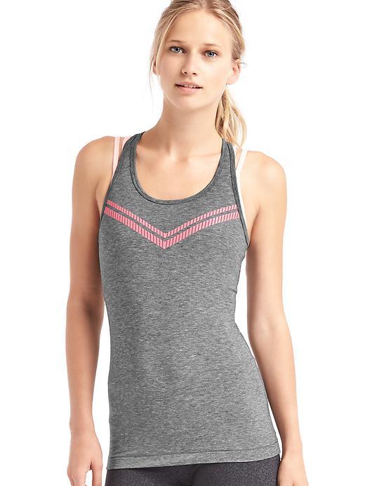 Gap Women Gapfit Breathe Reflective Stripe Tank - Pink Stripe
