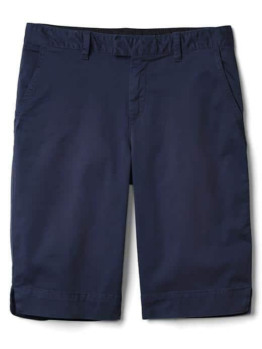 Gap Women Stretch Twill Bermuda Shorts - Dark Night
