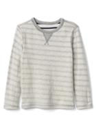 Gap Print Double Knit Tee - Grey Oatmeal