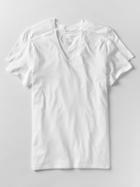 Gap Men V Neck T Shirts 2 Pack - Optic White