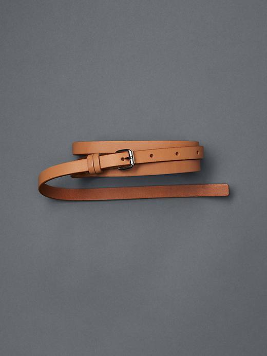 Gap Women Extended Tip Skinny Belt - Natural