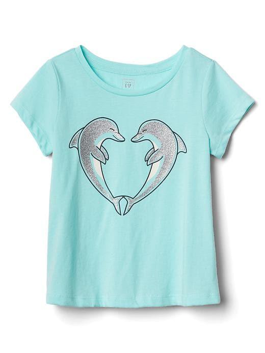 Gap Boardwalk Graphic Short Sleeve Tee - Dolphin