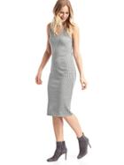 Gap Women Midi Tank Dress - Light Grey Marle