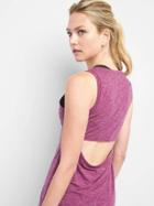 Gap Women Breathe Drape Back Tank - Exotic Fuchsia