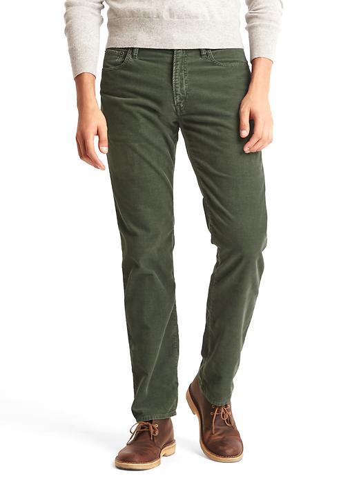 Gap Men 1969 Straight Fit Cords - Green