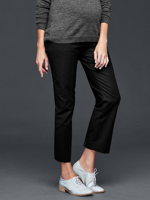 Gap Women Full Panel Tailored Crop Pants - True Black