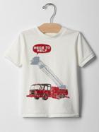 Gap Firetruck Short Sleeve Tee - New Off White