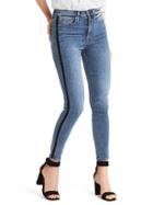 Gap Women 1969 Stretch Super High Rise Velvet Trim True Skinny Jeans - Medium Indigo