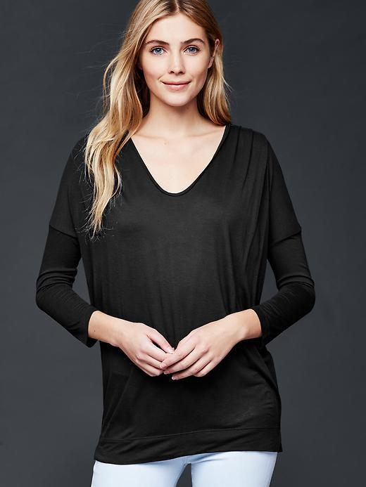 Gap Scoop Neck Tunic - True Black