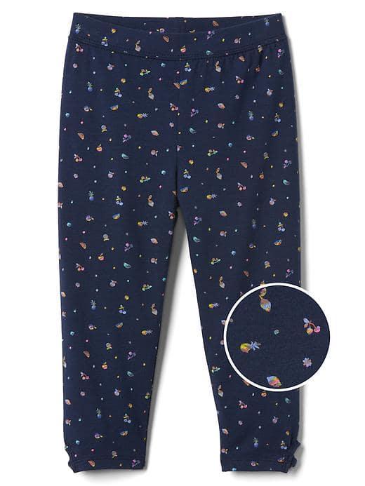 Gap Women Keyhole Print Stretch Jersey Capris - Fruit Punch