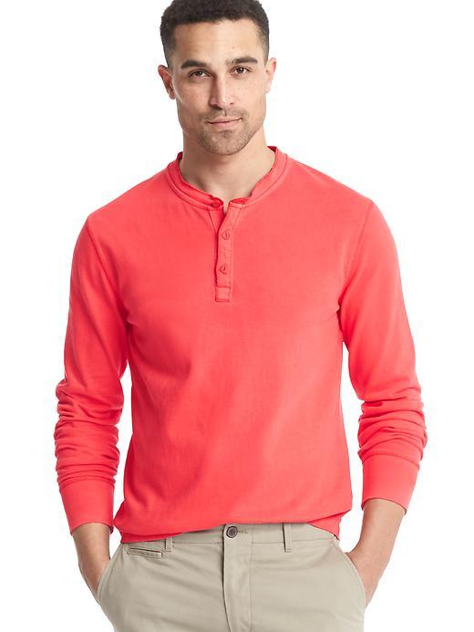 Gap Men Soft Henley - Modern Red
