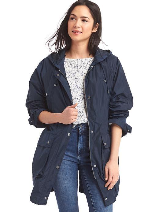 Gap Women Water Resistant Anorak - Dark Night