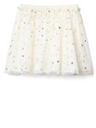 Gap Shimmer Tulle Skirt - Ivory Frost