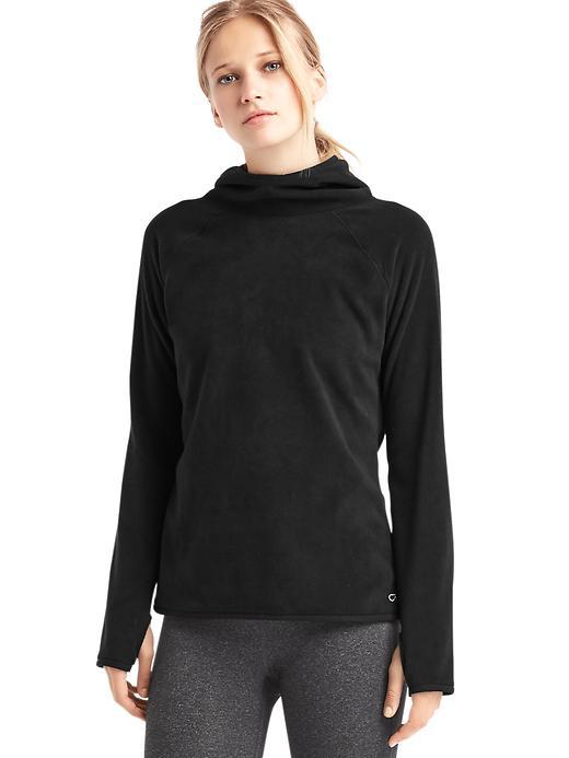Gap Women Primaloft Performance Fleece Pullover Hoodie - True Black