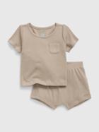 Baby Ribbed 2-piece Outfit Set