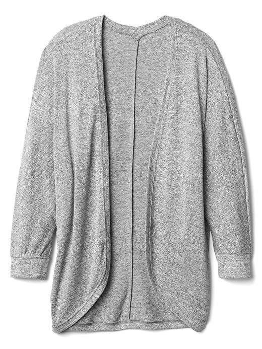 Gap Women Softspun Open Front Cardigan - Light Grey Marle