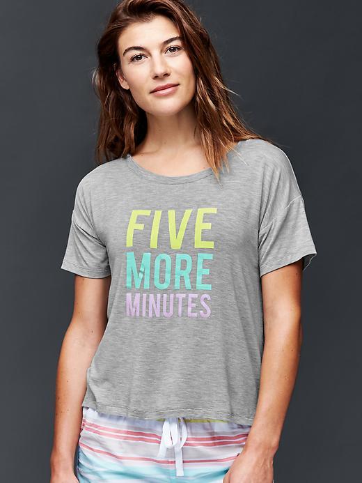 Gap Women Modal Mix And Match Tee - Light Heather Gray