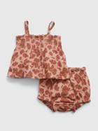 Baby Smocked Two-piece Outfit Set