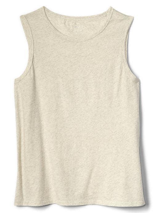 Gap Women Vintage Crewneck Tank - Frosty Grey