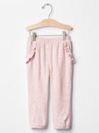 Gap Ruffle Marled Knit Pants - Milkshake Pink